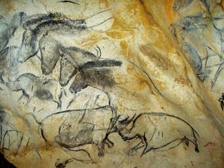 Grotte Chauvet (France), panneau des chevaux, vers 37'000