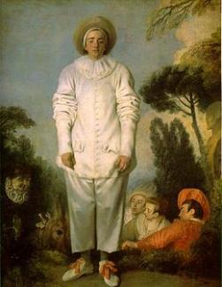 Jean-Antoine Watteau, Pierrot (anciennement intitulé Gilles), 1719