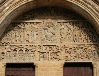 Portail de l’Abbatiale Ste-Foy de Conques (Aveyron), deuxième quart du XIIe siècle
