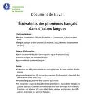 Tableau phonétique du système phonologique français