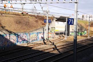Graffiti, Bahnhofgelände